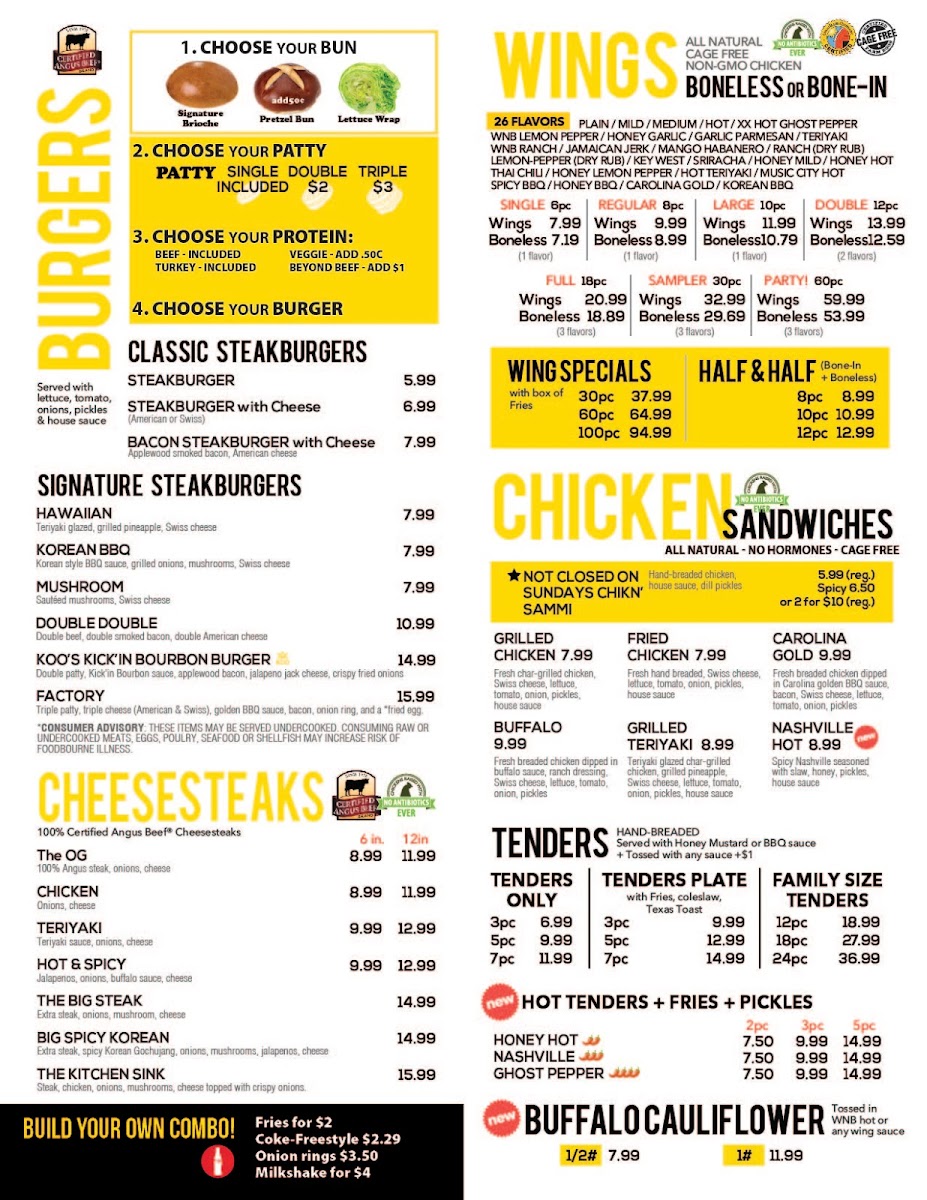Wnb Factory - Wings & Burger Menu-1